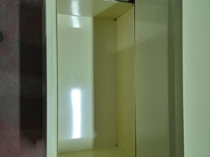 Archivador de metal con 2 cajones, beige