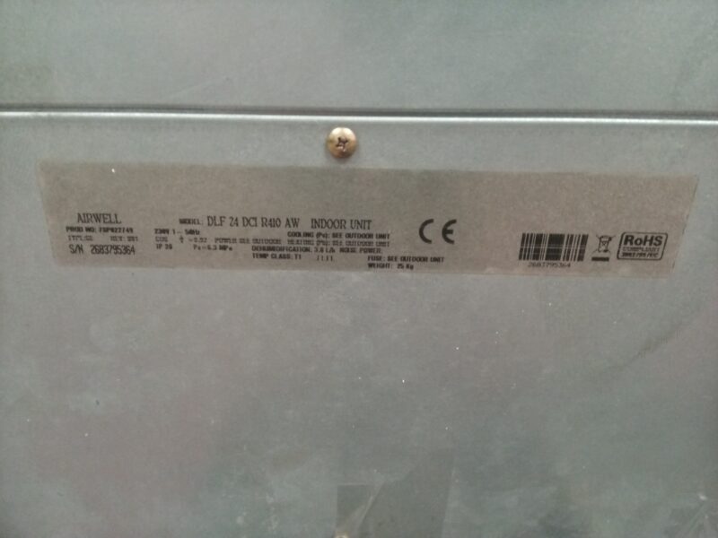 Aire Acondicionado inverter por Conductos Airwell.