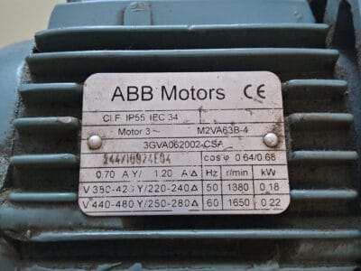 Motor Eléctrico Trifásico ABB