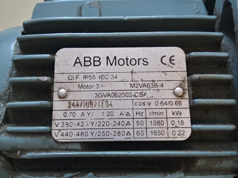 Motor Eléctrico Trifásico ABB