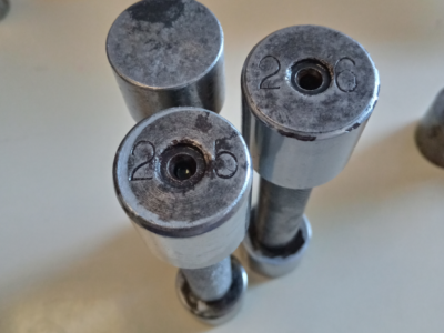 calibres de tampón liso pasa-no pasa, de 24 a 26mm