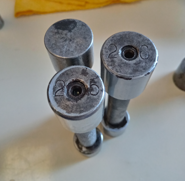 calibres de tampón liso pasa-no pasa, de 24 a 26mm