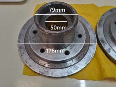 Plato/Eje Portamuelas para Rectificado