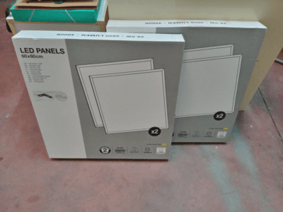 Pack 4 Paneles LED 60x60cm 29.5W