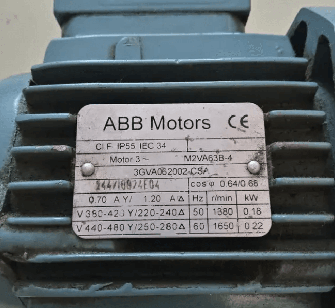 Motor Eléctrico Trifásico ABB
